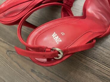 basanoşka 2019: Zara, Ölçü: 37, rəng - Qırmızı, Yeni — 4