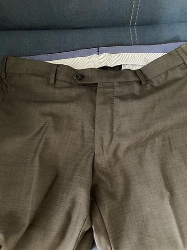 keçəl kosa: Klassik Şalvar, Massimo Dutti, L, rəng - Boz — 2