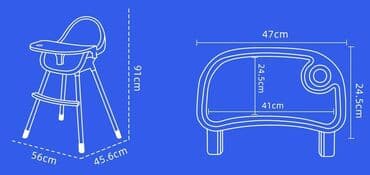 uşaq ucun yemek stolu: Uşaq qidalandırma masası 3-ü 1-də Vəziyyəti Yeni Rəng Çəhrayı — 4