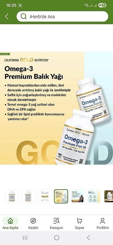 parik satilir: Məhsul: California Gold Nutrition Omega-3 Premium Fish Oil Forması — 4