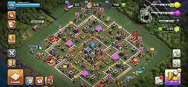 Clash of Clans hesabı – yüksək inkişaf etmiş əsas kənd və Tikinti