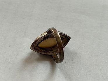 bas: Naxışlı retro üslubda qadın üzüyü Gümüş - Material: gümüş tonlu metal — 2
