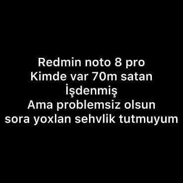 kondisioner mobil: Məhsul: Redmi Note 8 Pro Axtarılan model: Redmi Note 8 Pro Qeyd — 1