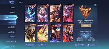 Mobile Legends: Bang Bang hesabı – yüksək səviyyəli kolleksiya - Mega — 1