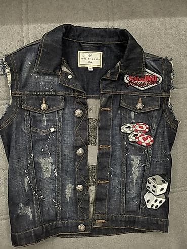 Bayram kostyumları: Philipp Plein Junior geyim dəsti - Qara bomber üslublu üst geyim: ön — 3