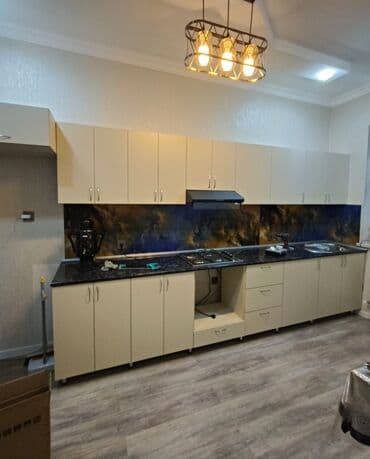 balaca metbex mebelleri: Mətbəx mebeli, laminat materialdan hazırlanmışdır. Dolablar yuxarı və — 2