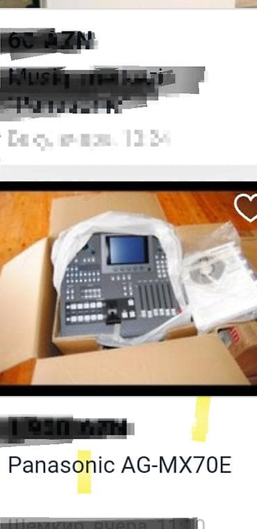 Barabanlar: Panasonic -MX70 – peşəkar video mikser və switcher Xüsusiyyətlər: - 8 — 2