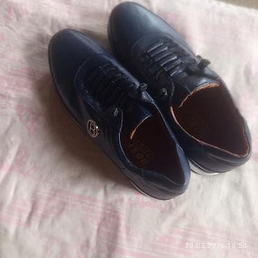 Mavi rəngli kişi ayaqqabısı - Stil: gündəlik/klassik krossovka tipli