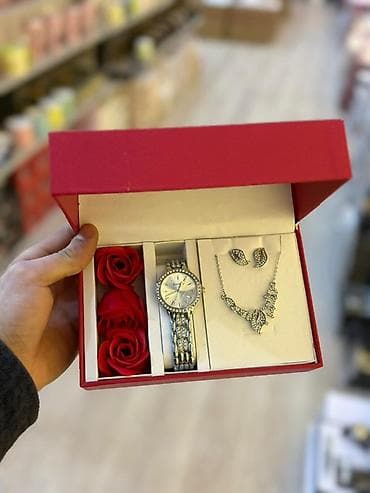 sve od koze: Yeni, Klassik Saat dəsti, rəng - Gümüşü — 1