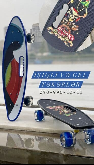 Pennyboard Skeytbord, Kaykay, Skeyt və Pennyboardlar🛹 🔹️İşıqlı gel