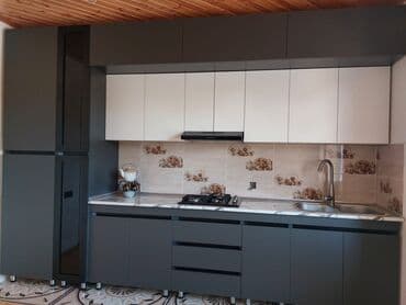 kuxna mebelleri ve qiymetleri: Sifarişlə mətbəx dəsti, MDF, Kredit var, Pulsuz çatdırılma, Rayonlara çatdırılma — 7