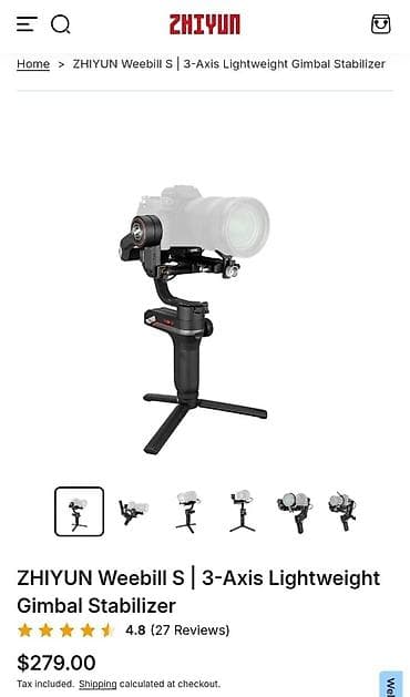 silver et ceken: Zhiyun Weebill-S kamera stabilizatoru .çox az işlənib,0 dan ayrılmır — 5