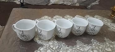 ruçkalar: Çay dəsti, rəng - Ağ, Keramika — 2