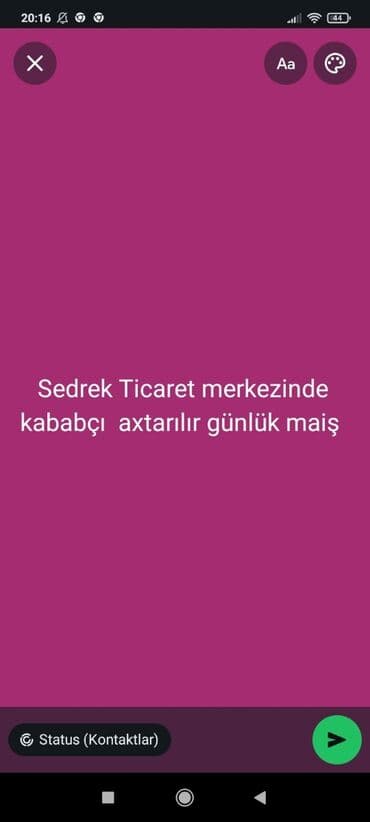 Avtobiznes, servis xidmətləri: Aşpaz tələb olunur, Manqalçı, kababçı — 2