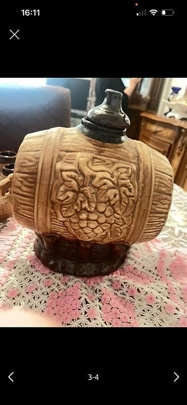 su çəni kredit: Keramika şərab/araq paylama dəsti - Material: keramika - Dizayn: ağac — 3