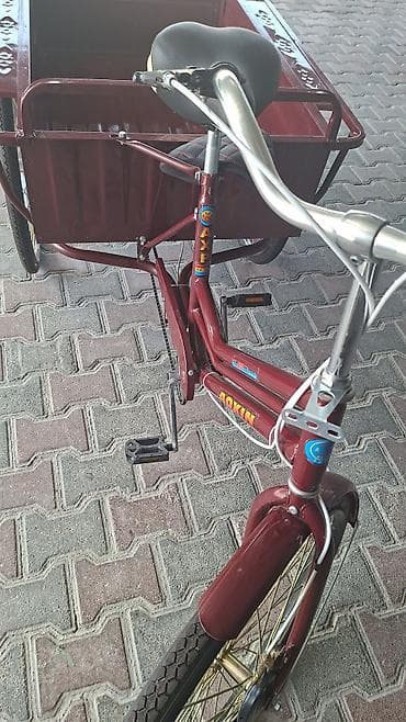 stels navigator 930: Yükdaşıma üçtəkərli velosiped – Aoxin/AXP - Rəng: tünd bordo (korpus — 4
