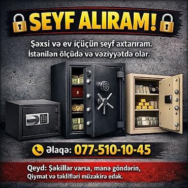 Оборудование для производства: Şəxsi və ev istifadəsi üçün seyflər alınır. İstənilən ölçüdə və — 1