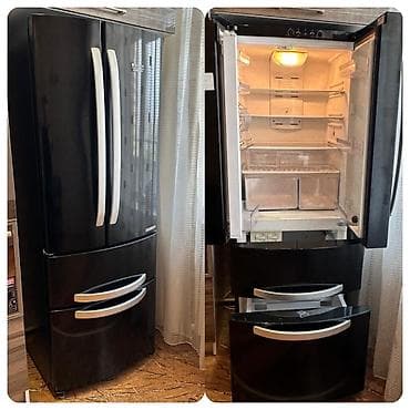 bosh soyuducu: 4 qapılı Hotpoint Ariston Soyuducu Satılır, rəng - Qara — 1