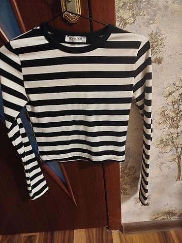 sortlar: Zolaqlı uzunqol köynək – NOA & NOA - Rəng: qara-ağ üfüqi zolaqlar — 2