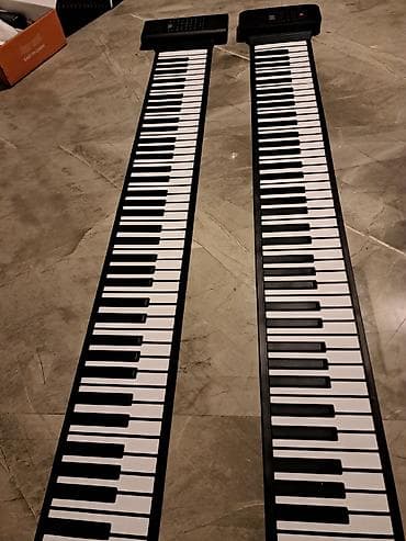 pianino açarı: Daşınan qatlanan rəqəmsal piano (roll-up keyboard) pianolar iki — 9