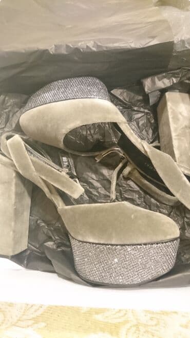 Ботинки и ботильоны: Туфли, Размер: 40, цвет - Серый, Новый — 3