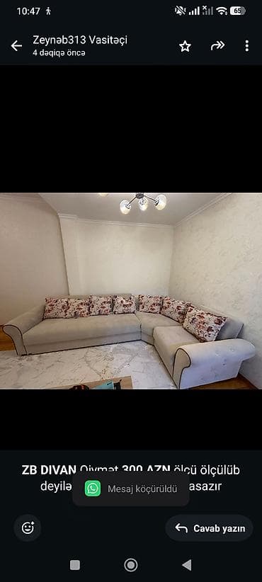 masaj 69: *ZB* *DIVAN* Qiymət *300 AZN* ölçü ölçülüb deyiləcək bazaldir ünvan — 1
