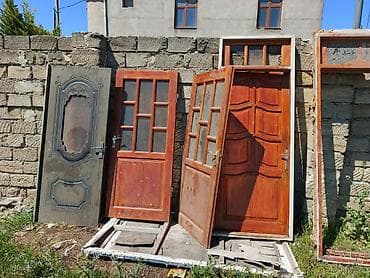 İşlənmiş Giriş qapısı 90x230 sm Çərçivə ilə, Zəmanətsiz, Ünvandan götürmə, Ödənişli çatdırılma