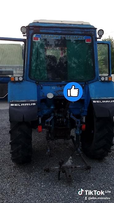 zil teker: Belarus MTZ-82 traktoru - Rəng: mavi, tam qapalı kabin - Ön və arxa — 4