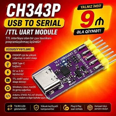 modem ev interneti: USB proqramator CH340, CP2112, CH340G, FTDİ232RL, ST-Link TP4056 — 5