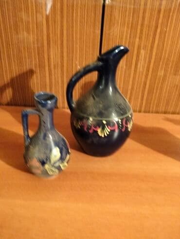 şüşə banka istehsalı: Rəng - Göy, Keramika, 4, 1,5 bucket volume l, SSRİ — 4