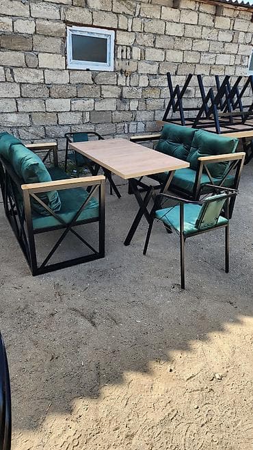 stollu çardaq çarpayı: Stullar ilə, Kvadrat masa, 2 nəfər — 6