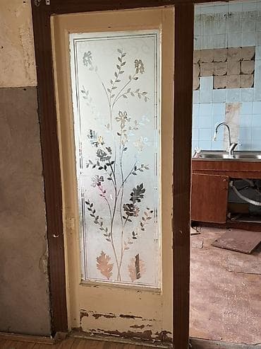 seyfi qapi: PULSUZ GƏL APAR !!! Şüşəli taxta qapı-lambrilər (şüşə ornamentli) - — 4