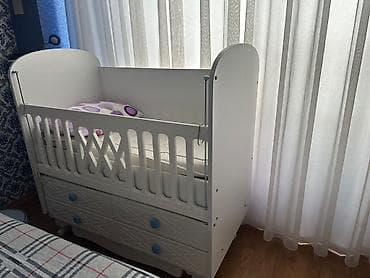 ağ stul: Oğlan və qız üçün, Dördbucaq, Beşik, Matras ilə — 1