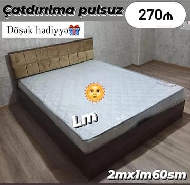 tek neferlik taxt: Yeni, İkinəfərlik çarpayı, Matras ilə — 1