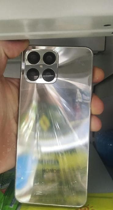 Мобильные телефоны и аксессуары: Honor X8, 128 ГБ, цвет - Серебристый, Face ID — 2
