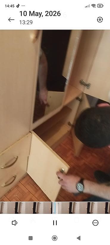 guzgu modelleri: 2 qapılı, Güzgülü, Bej, Digər material, Açılan, Künc dolab — 2