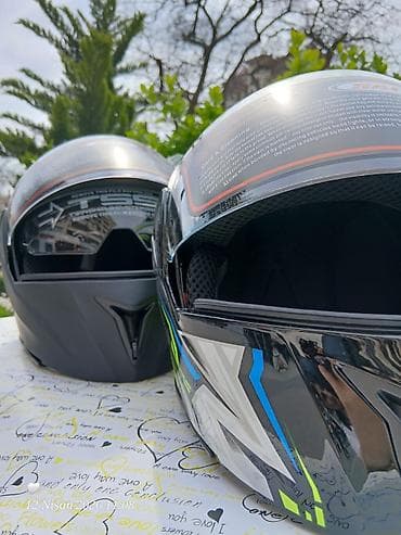 qazel matoru: Enduro/Motokros üslublu tam üzlü moto dəbilqə və aksesuarlar - — 8