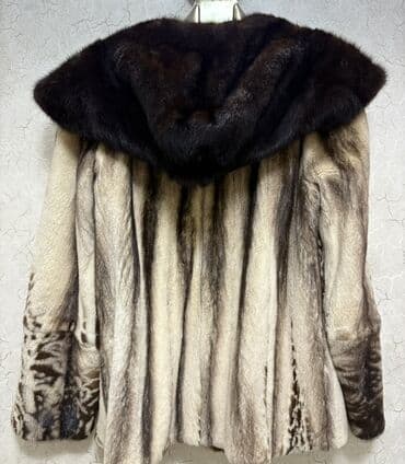 kurtkalar qizlar uchun: Kürk, rəng - Qəhvəyi — 3