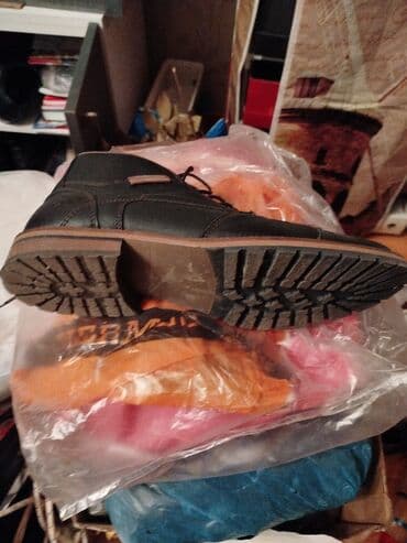 Ayaqqabılar: Kişi ayaqqabısı – dəri bot - Material: təbii dəri üstlük, dənəli — 1