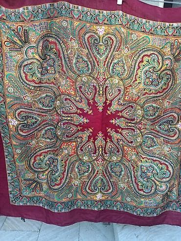 hicab geyimi: Qalin şal/örtük – şərq üslubunda paisley (buta) naxışlı - Material — 1