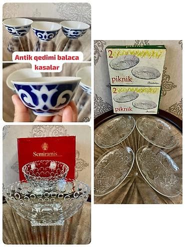 qoz findiq: Boşqablar, 2 ədədli dəst, Şüşə, Türkiyə — 1