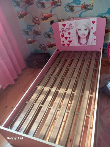 tek kravat işlenmiş: Qız üçün, İşlənmiş, Çarpayı, Bazasız, Matrassız — 2