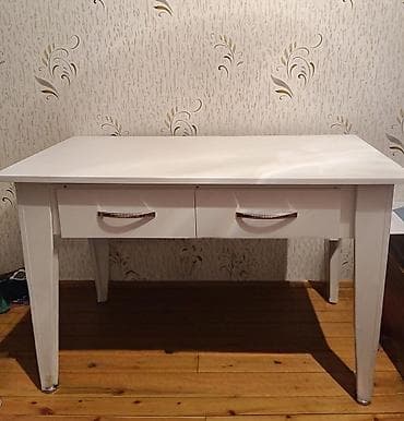 Офисная мебель: Ağ rəngli yazı/iş masası - Minimalist dizayn, hamar üst səth – oxu — 1