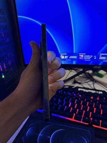 Бытовая техника: IPhone 12 Pro Max, 256 ГБ, Pacific Blue, Отпечаток пальца, Face ID — 4