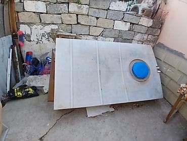 Plastik su çəni (yatay tip) - Material: qalın divarlı — 1