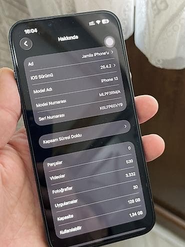 iphone 13 pro islenmis: IPhone 13, 128 GB, Midnight — 8