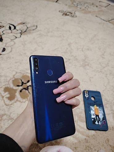 işlənmiş planset: Samsung Galaxy A20s, 32 GB, rəng - Göy, Sensor, Barmaq izi, İki sim kartlı — 1