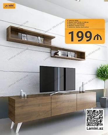Düz TV altlığı, Polkalı, Laminat lalafo.az -da Düz TV altlığı, Polkalı, Laminat