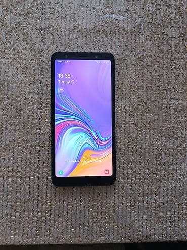samsung a7 2016 ekran: Samsung Galaxy A7 2018, 64 GB, rəng - Qara, İki sim kartlı — 6