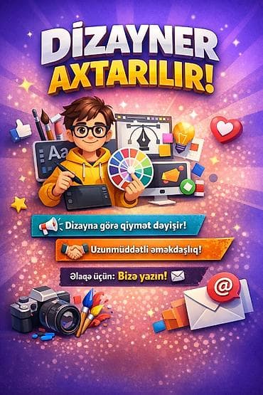 Digər ixtisaslar: Dizayner axtarılır! Vatsap- 051-798-24-12 Təsvir: - Qrafik və — 1